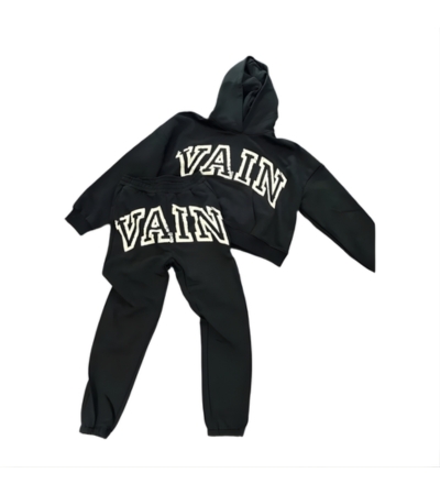 Saint Vanity Graphic Vain Black Tracksuit Saint Vanity Graphic Vain Black Tracksuit