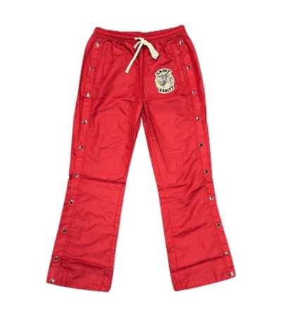 Saint Vanity Nylon Burgundy Track Pants Saint Vanity Nylon Burgundy Track Pants