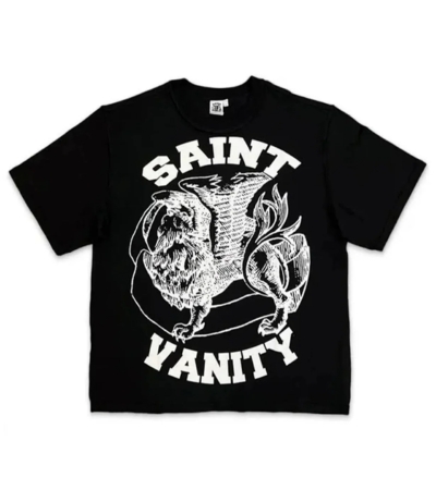 white and black saint vanity shirt white and black saint vanity shirt