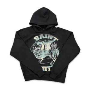Saint Vanity Black Logo Hoodie