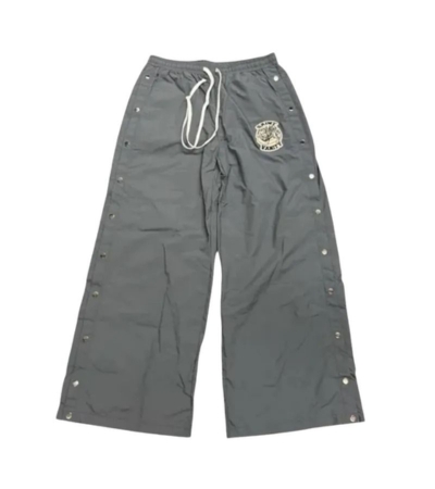 Saint Vanity Grey Nylon Tearaway Sweatpants Saint Vanity Grey Nylon Tearaway Sweatpants